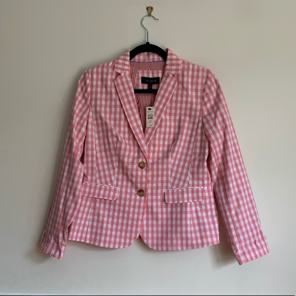 BRAND NEW Pink Plaided Jacket